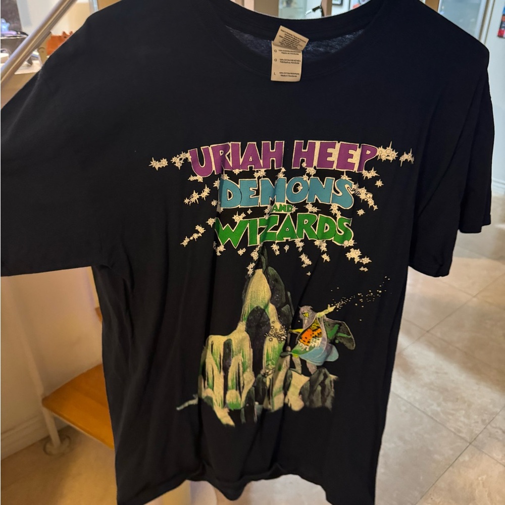 Uriah Heep 'Demons and Wizards' navy blue Tee
